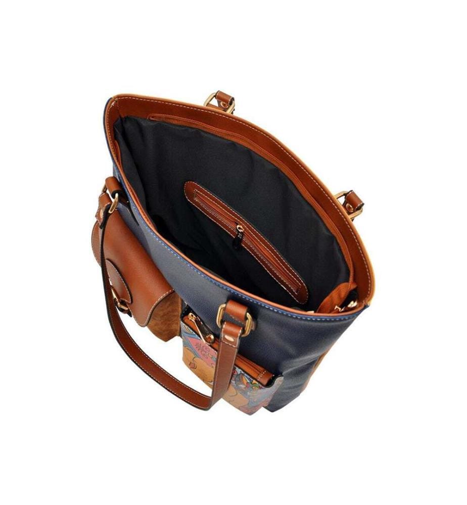 India Design" vegan shopping bag - Orange