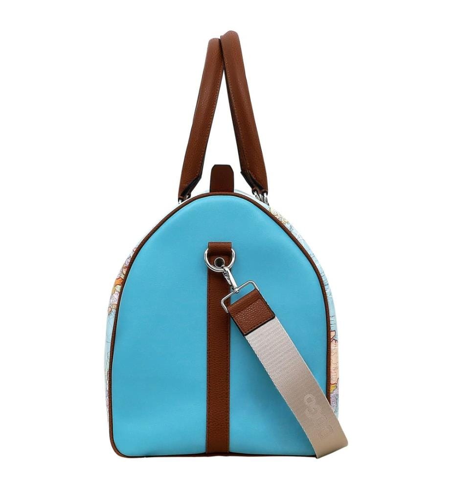 Sac de sport en cuir végétal turquoise - Explore Design