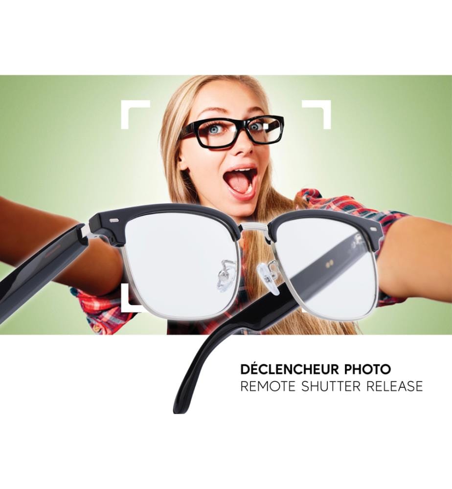Lunettes connectées Vega - Noir & Argent