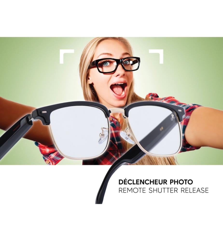 Lunettes connectées Vega - Noir & Doré