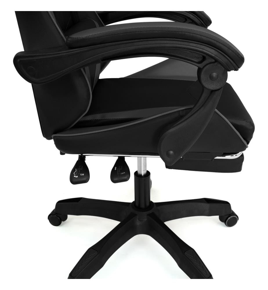 Bürostuhl 63x62x114-124cm - Schwarz & Grau