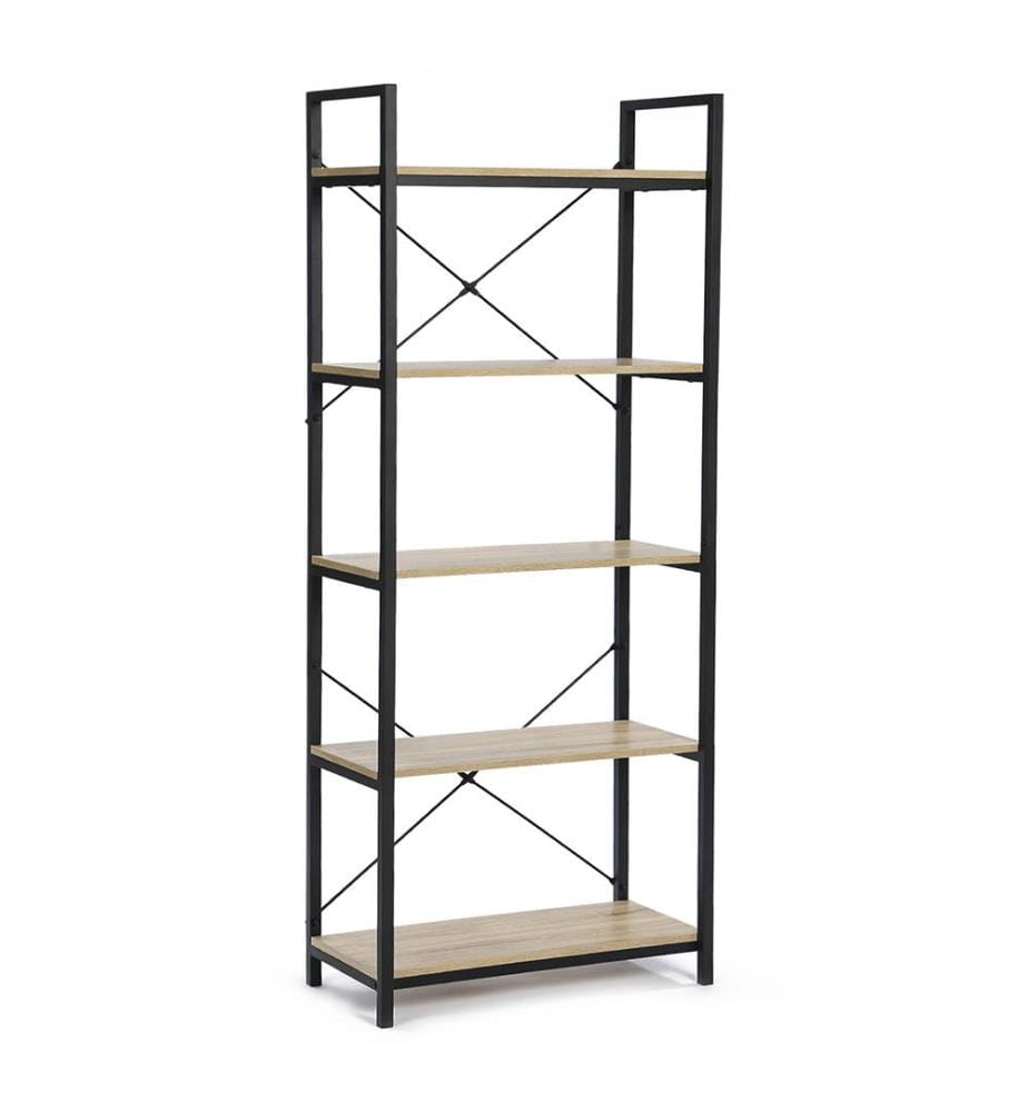 Scaffale industriale Memphis a 5 livelli - 170 cm - Marrone e nero