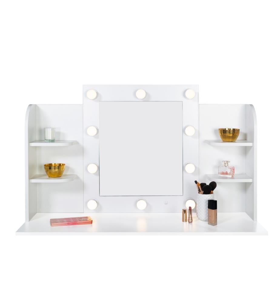 Schminktisch Zita 108x40x141cm - Weiss