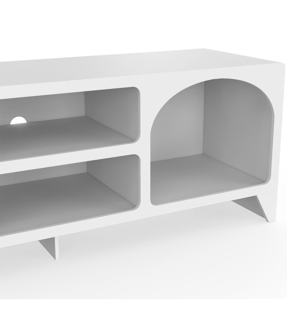 Meuble TV 140 cm - Alanya - Blanc