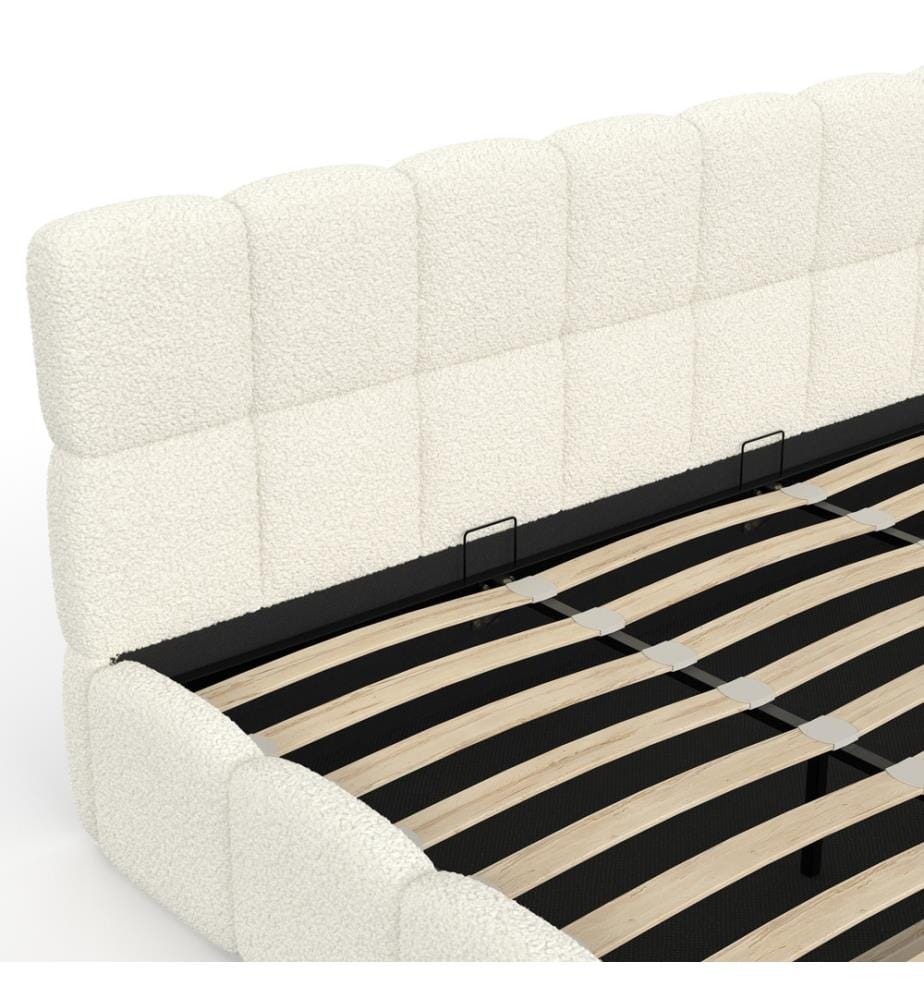 Lit coffre 180x200 cm - Bubble - Blanc