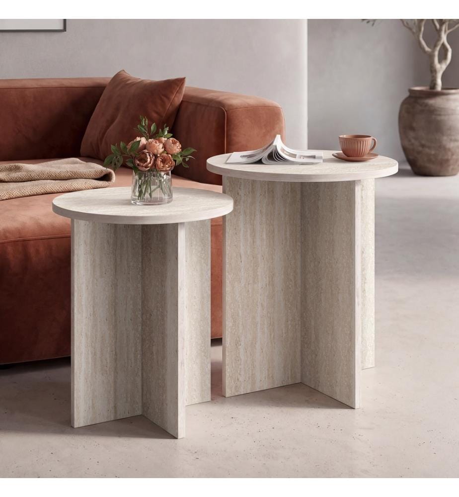 2er-Set Beistelltische – Gabin