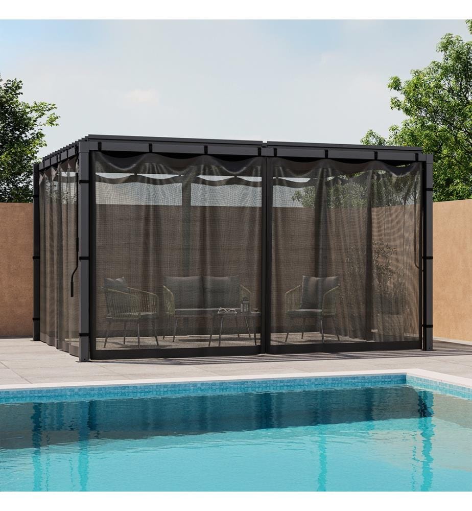 Moskitonetz für bioklimatische Pergola 4x3m