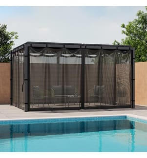 Moskitonetz für bioklimatische Pergola 4x3m
