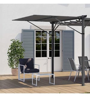 Neigbare Überdachung für Pergolen Marina 2,5x1,5m