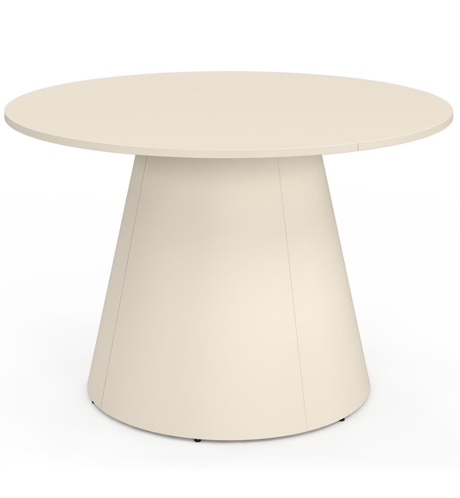 Aléna round dining table Ø120cm metal - Beige