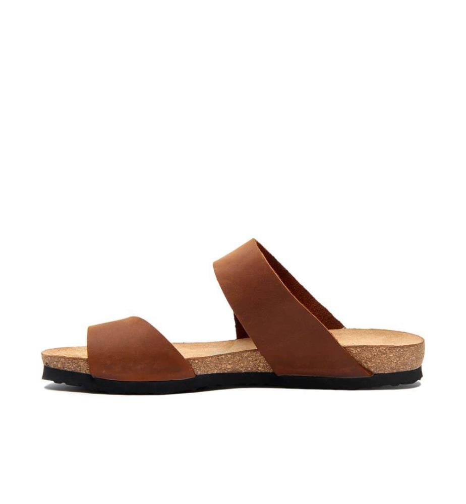  Ledersandalen mit Korkfussbett - Braun