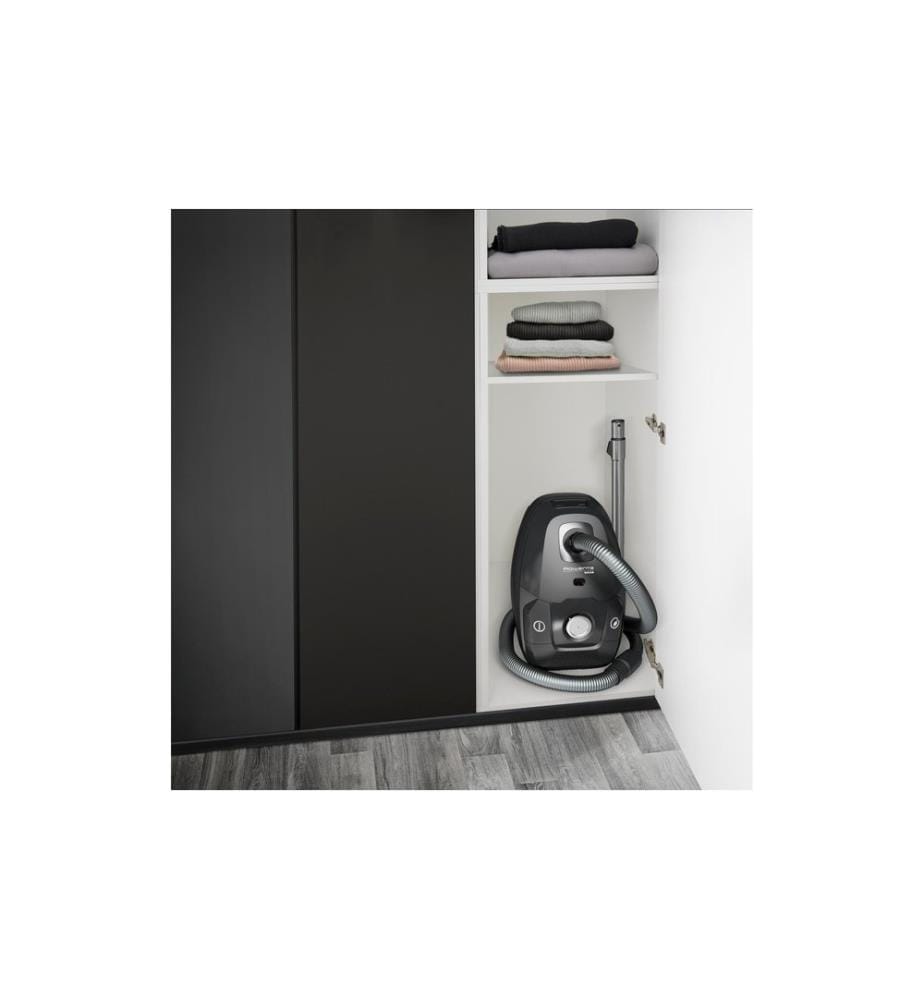 Rowenta Floor Vacuum Green Force Max Silence Black
