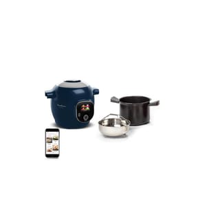 Moulinex Küchenmaschine Cookeo+ CE8514 Blau/Weiss
