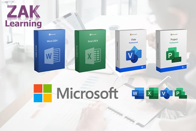 Microsoft Word, Excel, Project oder Visio Professional 2024