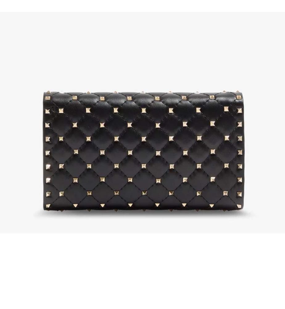 Sac transversal en cuir Rockstud Spike avec clous iconiques sur toute la surface - Noir