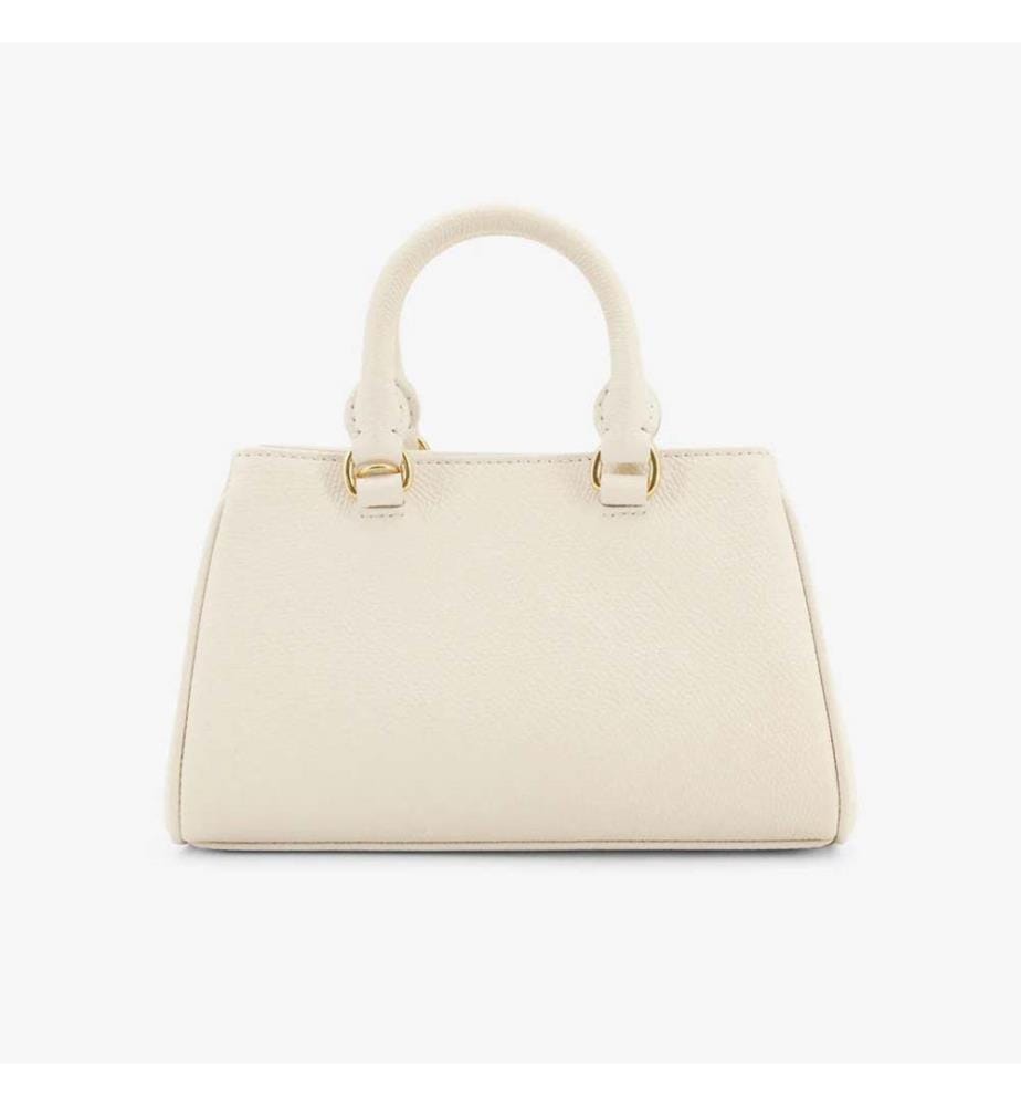 Sac à Main Mini Cuir Signature – Blanc