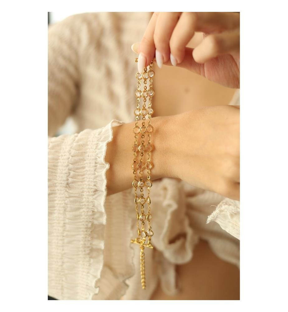 Bracelet en cristal - Blanc