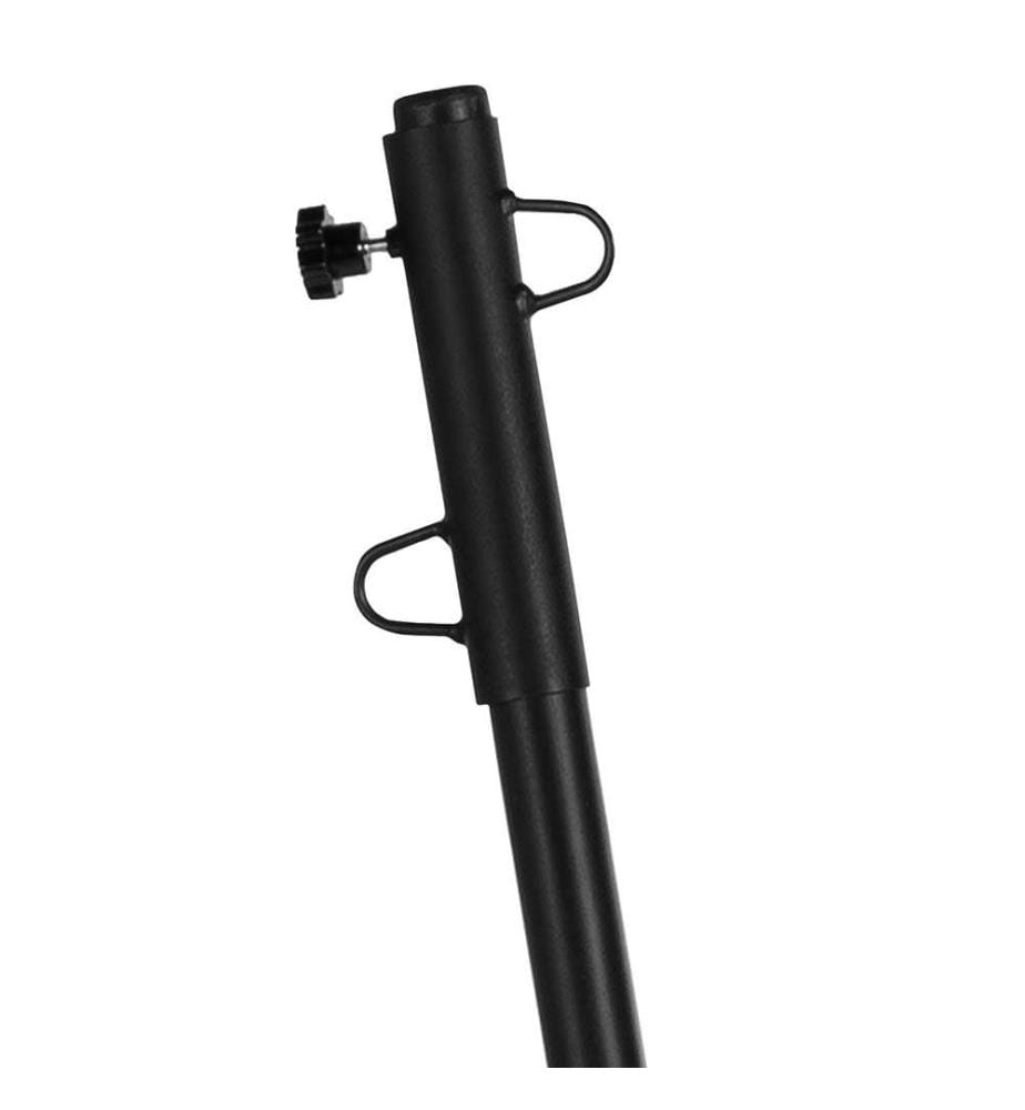 Lot de 2 Poteaux ajustables pour voile d'ombrage - Noir