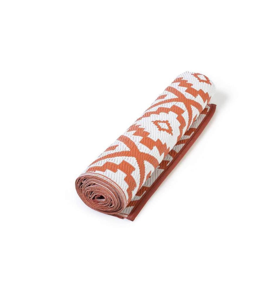 Rechteckiger Teppich Vahine 160 x 240 cm - Terracotta