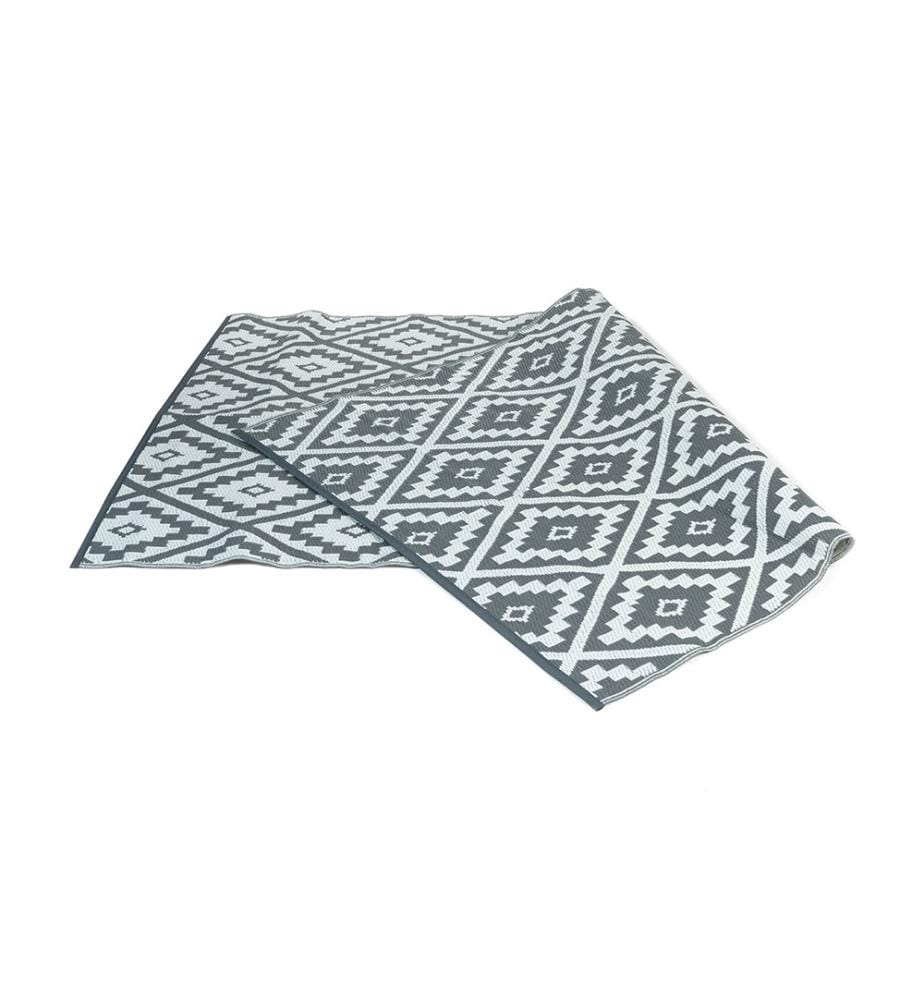 Outdoor Teppich Rechteckig 160 x 240 cm - Grau