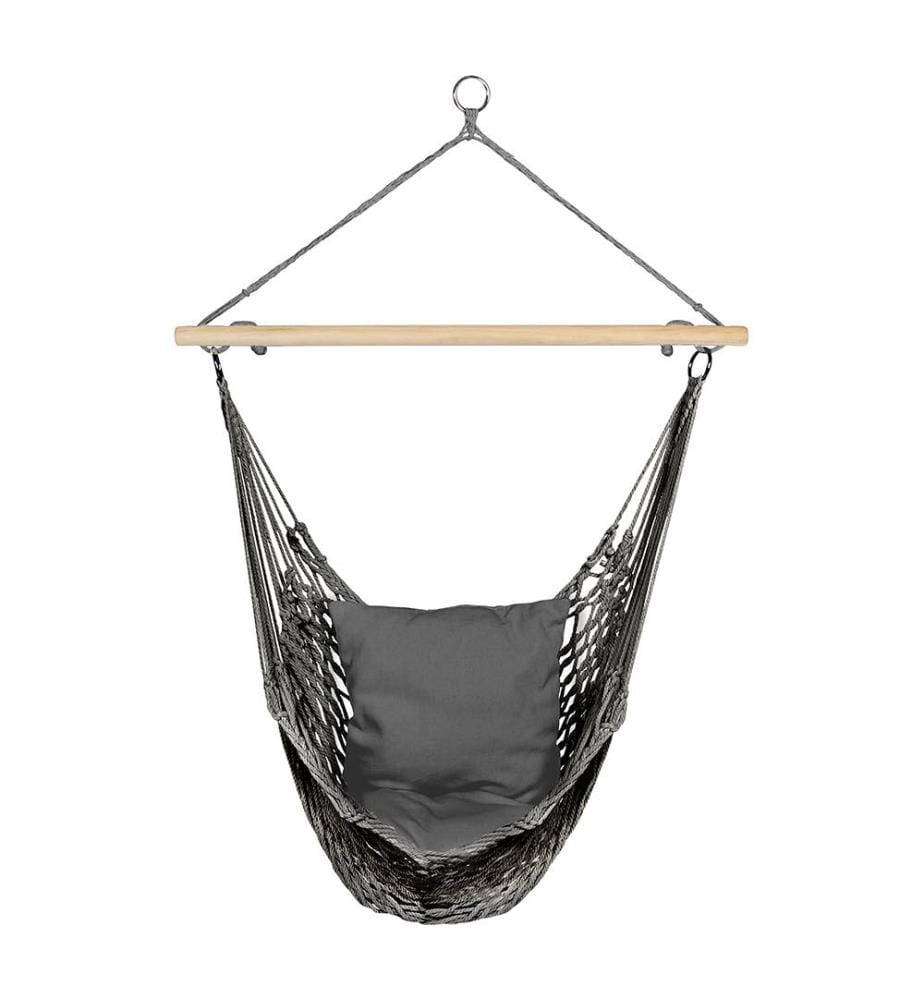 Hamac Suspendu Macrame + Coussin - Beige
