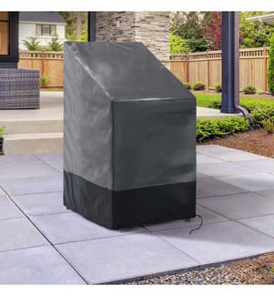Housse de protection pour chaises empilables - 270 x 11 x 120 cm - Noir