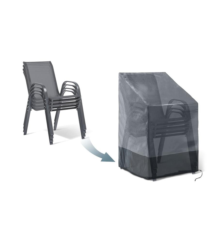 Housse de protection pour chaises empilables - 270 x 11 x 120 cm - Noir