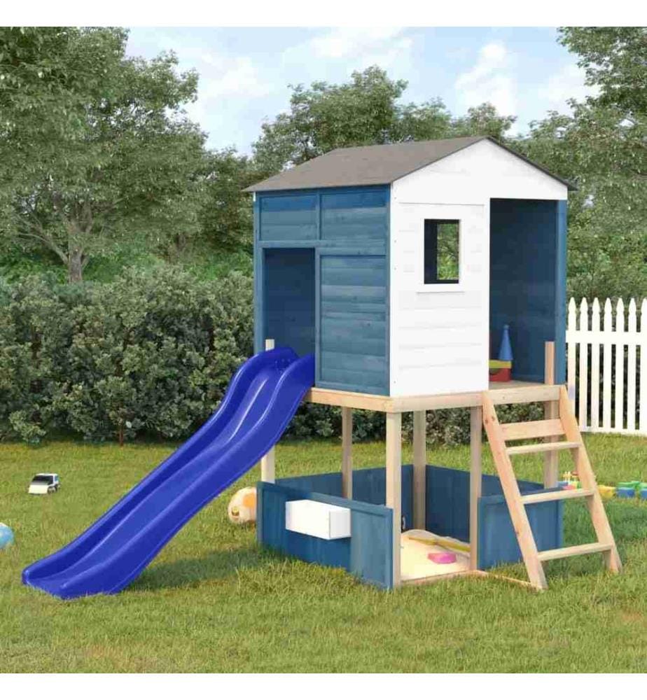 Kinderrutsche Blau 175x38x23 cm Polypropylen