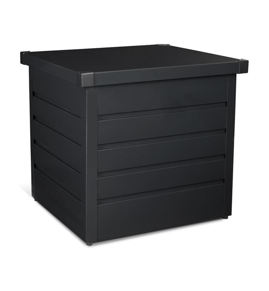 Coffre de rangement pour extérieur en acier galvanisé 200L - Gris anthracite