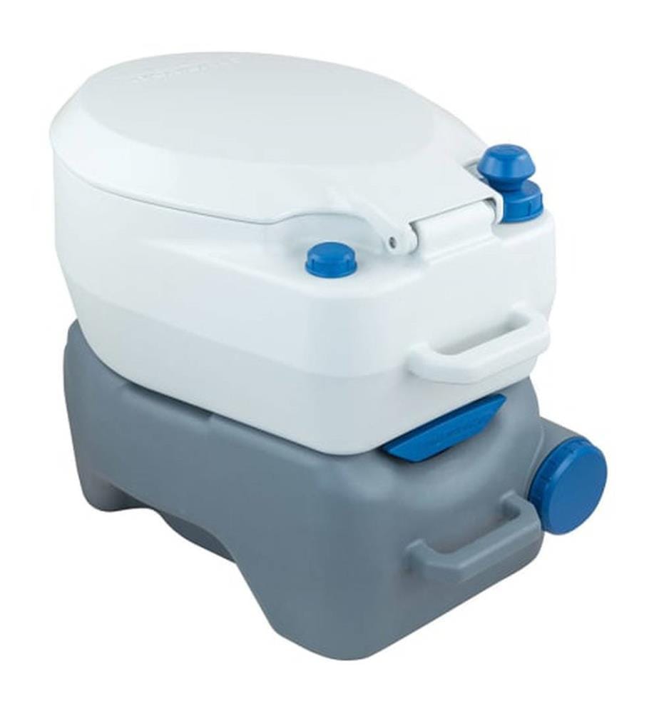 WC Chimique Portable 20 L - Transparent et Gris