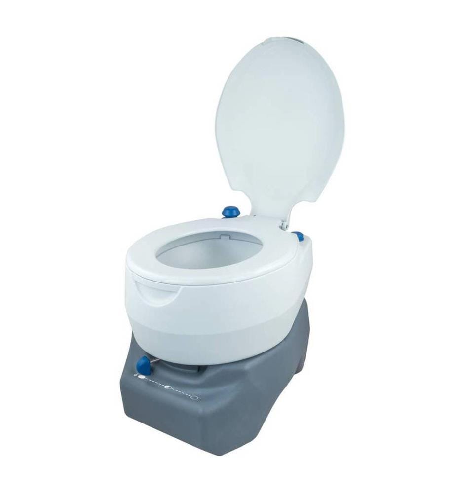 WC Chimique Portable 20 L - Transparent et Gris