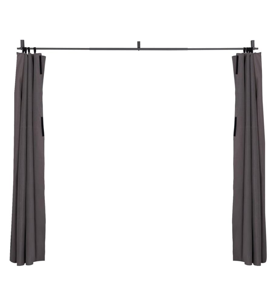 Rideau universel pour pergola Izifi x 3 m - Gris