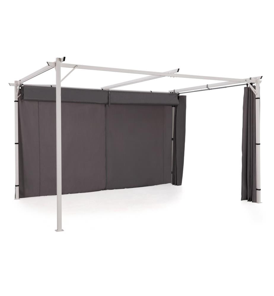 Rideau universel pour pergola Izifi x 3 m - Gris