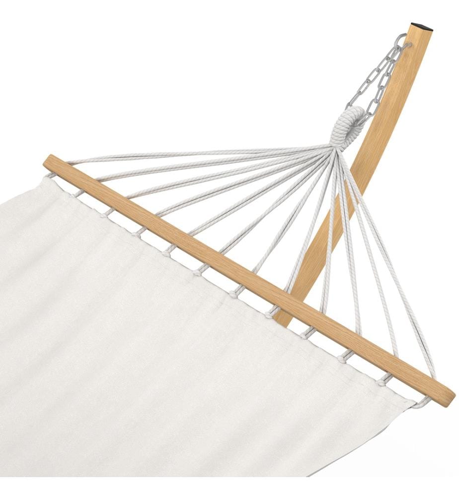 Hamac Amazonia support métal effet bois toile écrue