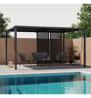 Lot de 2 Persiennes pour pergola Marina et bioclimatiques grises