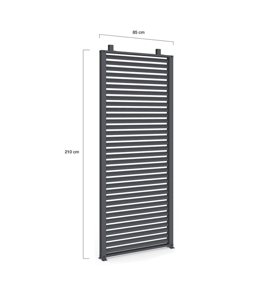 Lot de 2 Persiennes pour pergola Marina et bioclimatiques grises