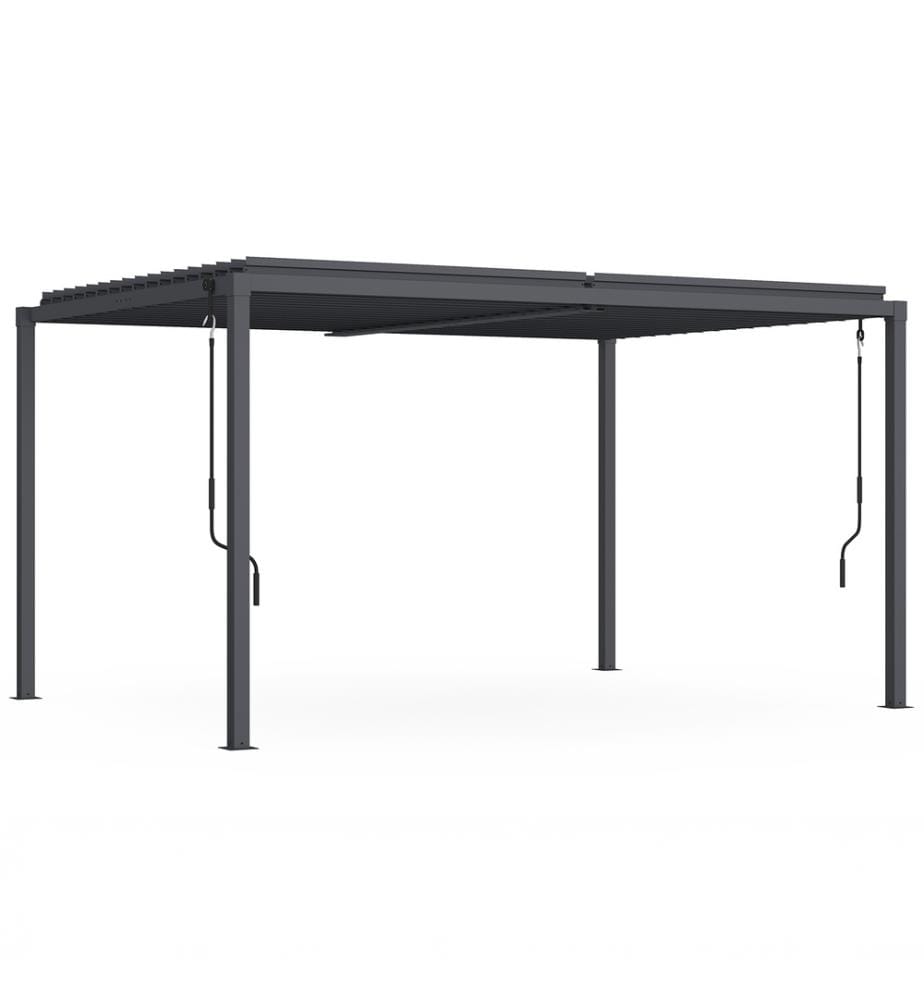Pergola bioclimatique 3x4m acier lames orientables