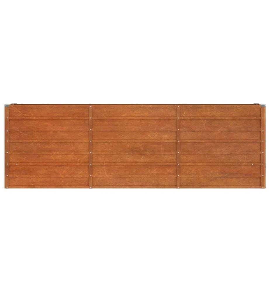 Hochbeet Rostig 240x40x77 cm Cortenstahl