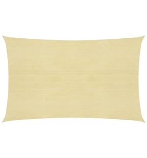 Voile d'ombrage 160 g/m² Beige 3x5 m PEHD