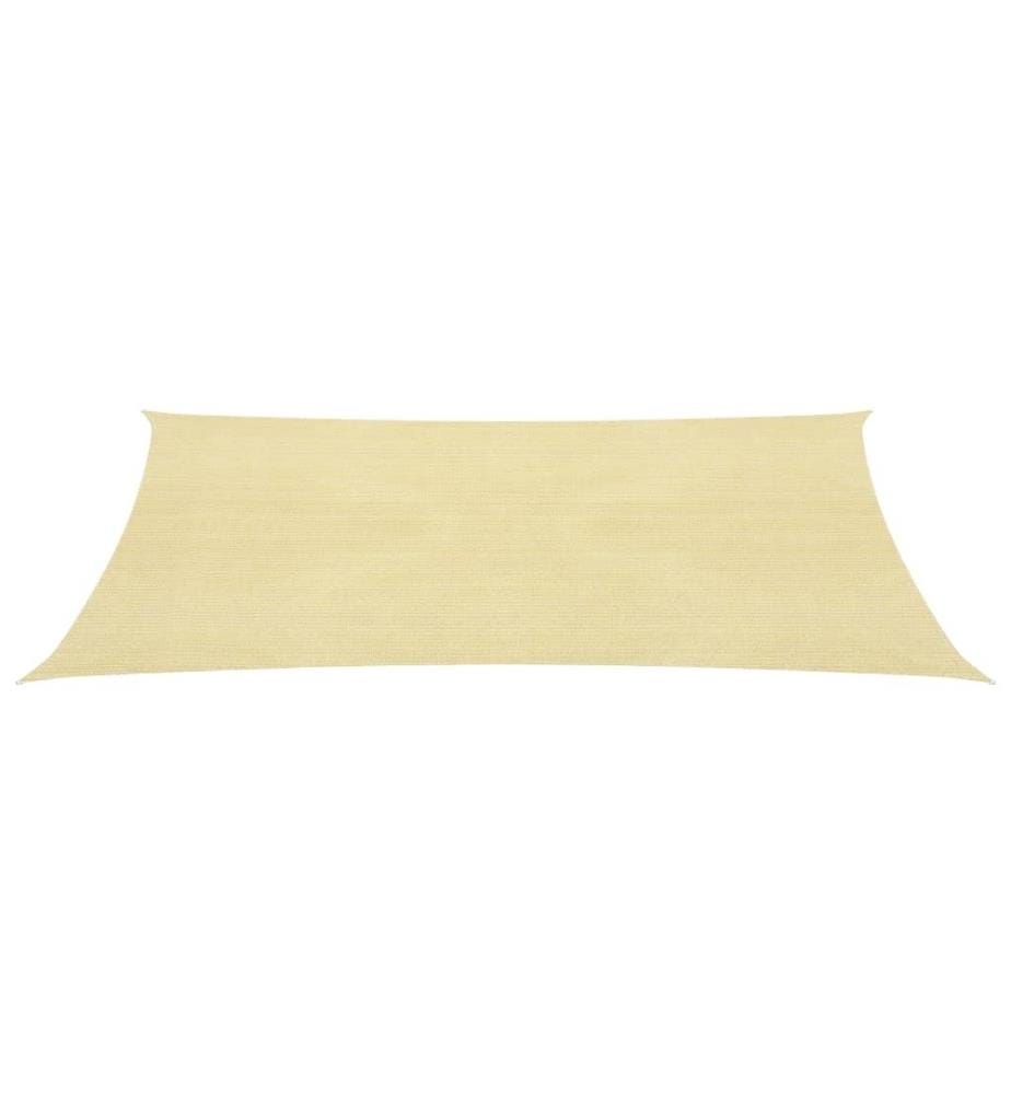 Voile d'ombrage 160 g/m² Beige 3x5 m PEHD