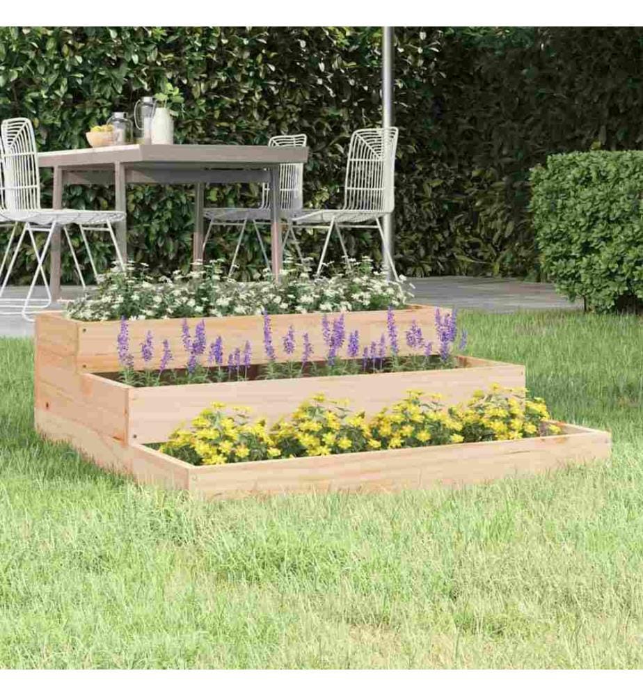 Jardinière 78x78x27 cm Bois massif de pin