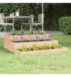 Jardinière 78x78x27 cm Bois massif de pin