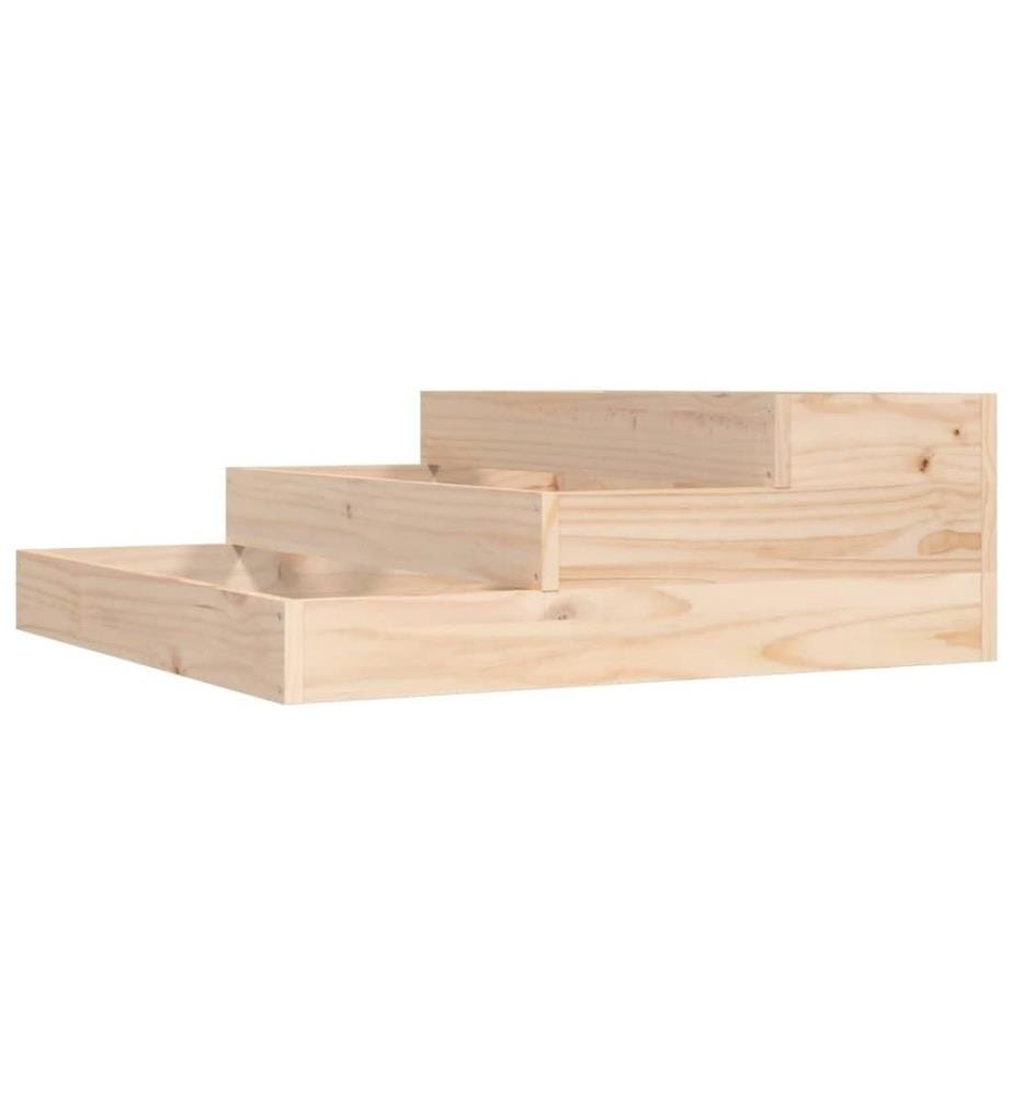 Jardinière 78x78x27 cm Bois massif de pin