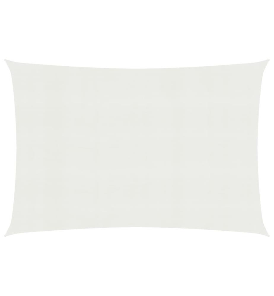 Voile d'ombrage 160 g/m² Blanc 3x6 m PEHD