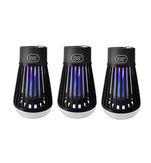 Lot de 3 Lampes LED Anti-Moustiques BuzzLight - Noir