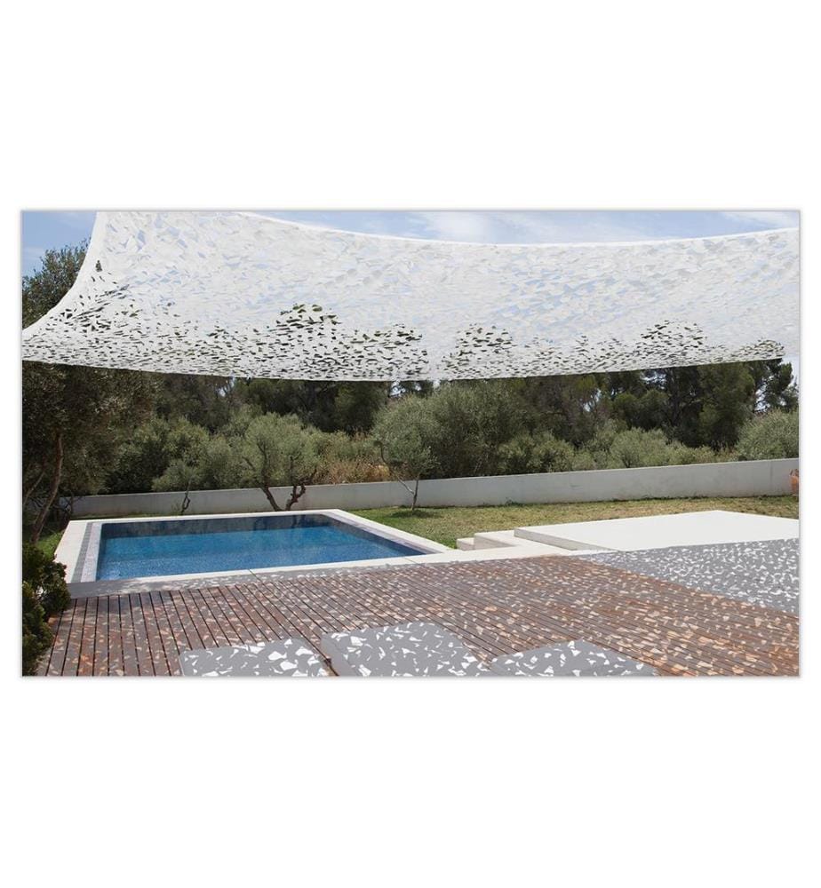 Rechteckiger Schattenspender 4 x 6 m - Weiss