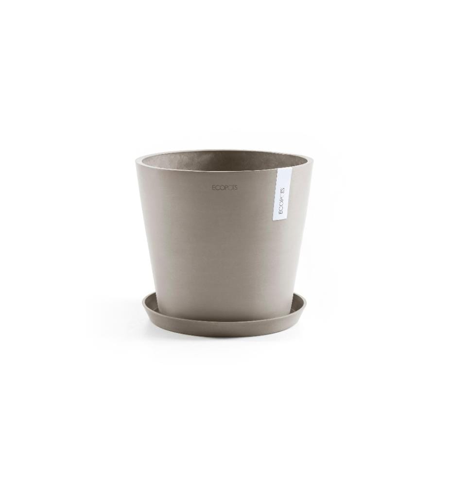 ECOPOTS - Pot à fleur Amsterdam 40, Taupe français