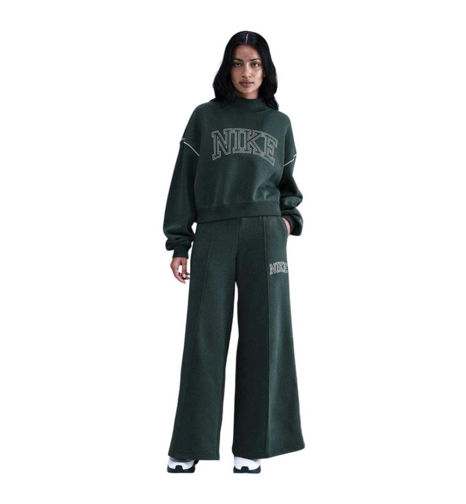 Nike Pantalone da Tuta Schema del logo Gamba Larga Donna