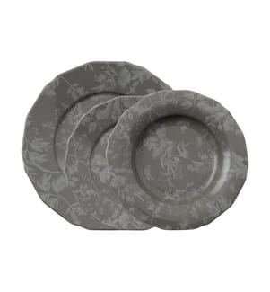 Arthur Krupp Service de table Garden Glamour 12 pièces, Gris foncé