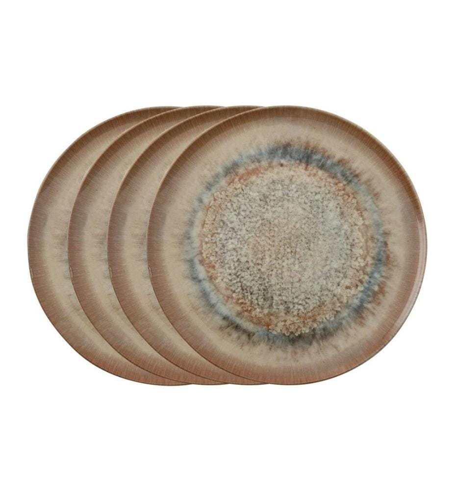 Arthur Krupp Assiette Galaxy Venus 4 pièces, Brun
